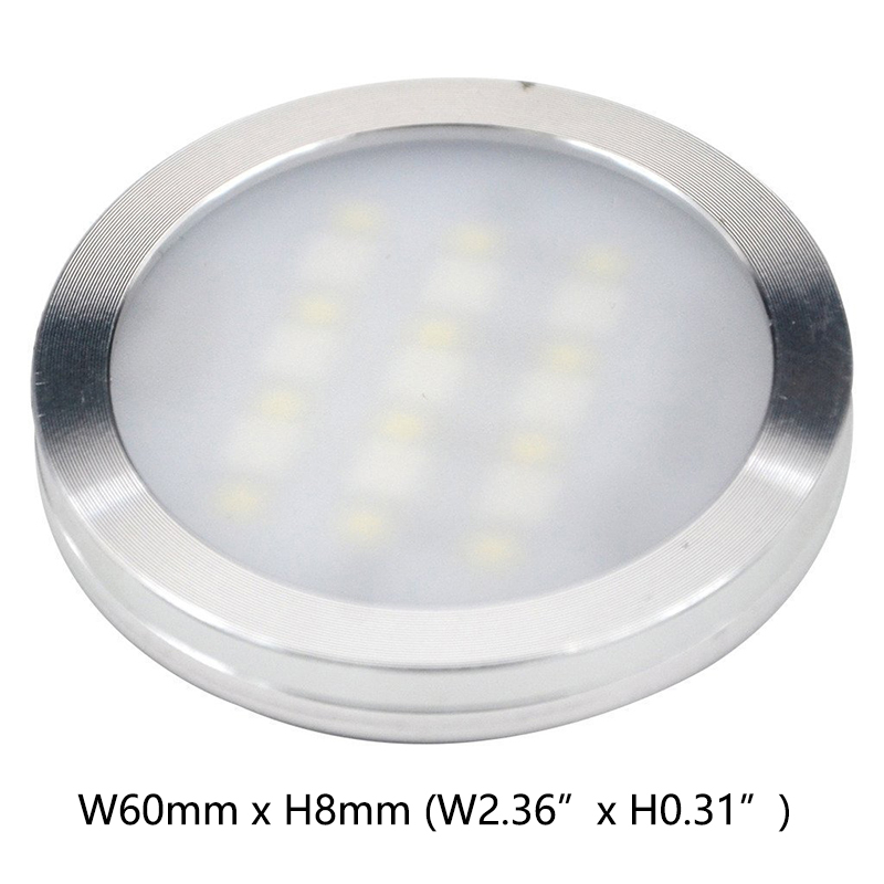 DC12V 3W/PCS 8PCS Dual Color Color Temperature Changeable Aluminum Alloy Slim Under Cabinet LED Puck Lights Kit DC12V 3W/PCS 8PCS Dual Color Color Temperature Changeable Aluminum Alloy Slim Under Cabinet LED Puck Lights Kit
